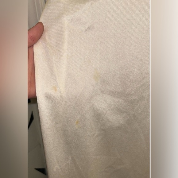 Vanity Fair VTG Women's Midi Ivory Slip Dress w Lace Trim Pink Flower Size 32/S - Picture 5 of 9